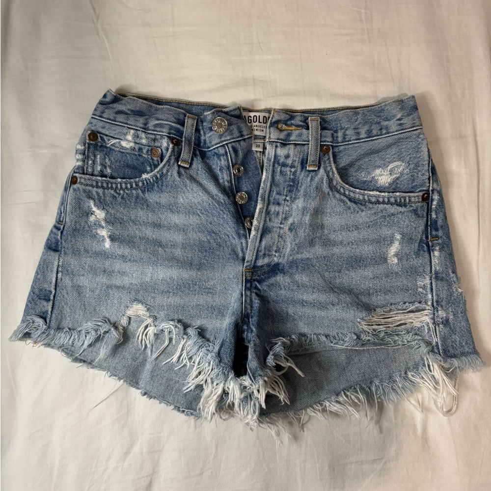 AGOLDE Parker Vintage Cut Off Shorts in Swapmeet